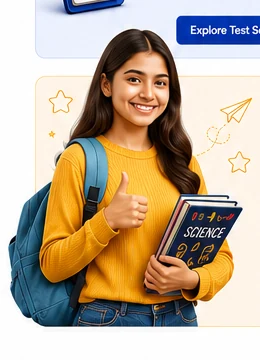 Student with Class 10 Science book